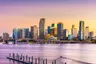 Miami skyline at dusk